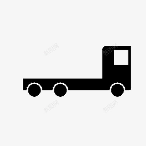皮卡送货车轨道图标svg_新图网 https://ixintu.com 皮卡 货车 轨道 运输 送货车
