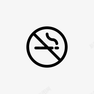 禁止吸烟标志健康禁止吸烟图标图标