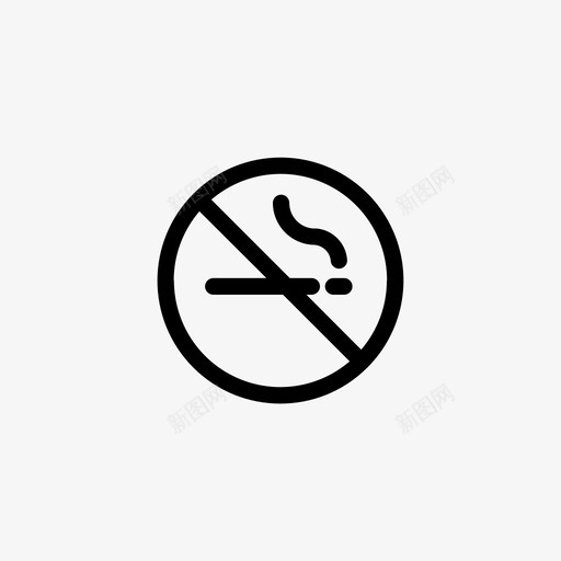 禁止吸烟标志健康禁止吸烟图标svg_新图网 https://ixintu.com nosmoking 健康 安全 禁止 禁止吸烟 禁止吸烟标志