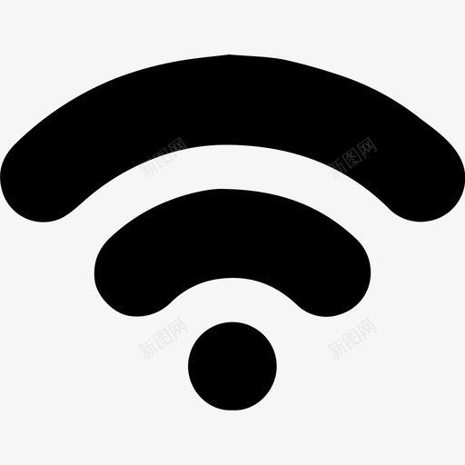 全wifi免费信号图标svg_新图网 https://ixintu.com 信号 免费 全wifi 无线