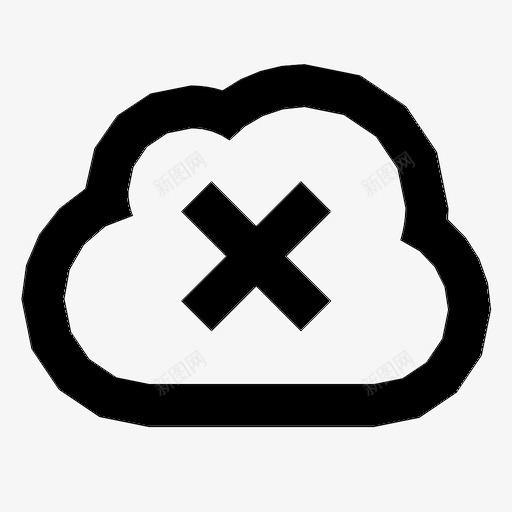 云交叉错误icloud图标svg_新图网 https://ixintu.com icloud 云交叉 服务器 脱机 错误