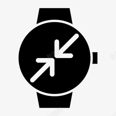 smartwatch最小化箭头控件收缩图标图标