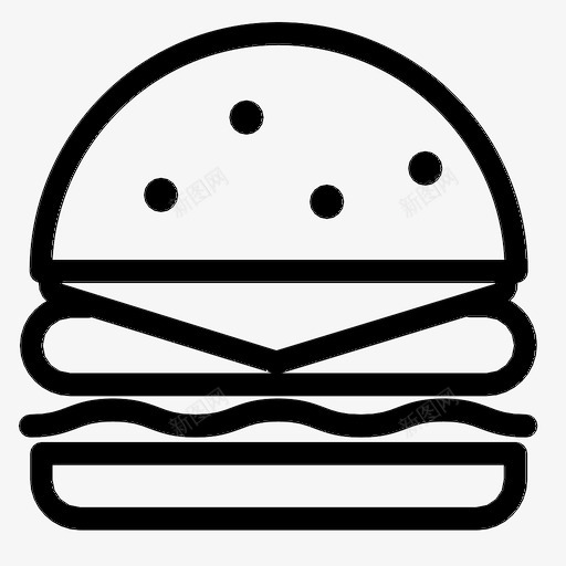 奶酪汉堡牛肉饮料图标svg_新图网 https://ixintu.com 三明治 奶酪汉堡 快餐 牛肉 食品 饮料