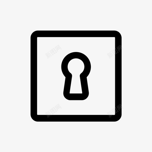 保险库钥匙锁图标svg_新图网 https://ixintu.com 保险库 图标集 安全 钥匙 锁