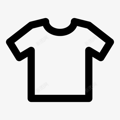 衣服衬衫短袖图标svg_新图网 https://ixintu.com t恤 短袖 衣服 衬衫