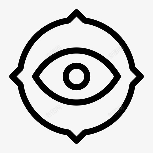 聚焦瞄准看见图标svg_新图网 https://ixintu.com 商务洽谈会 看见 瞄准 聚焦 观看 通过