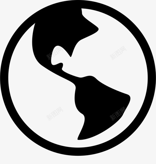 地球美国地球地区图标svg_新图网 https://ixintu.com ios工具栏图标字形 世界 地区 地球 地球美国