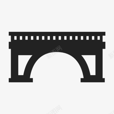 桥旧桥结构图标图标