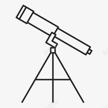 望远镜星系图像图标图标