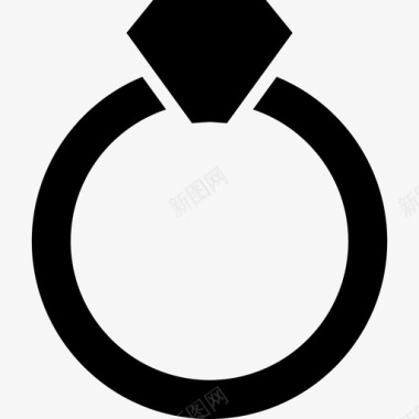 宝石戒指形状超像图标图标