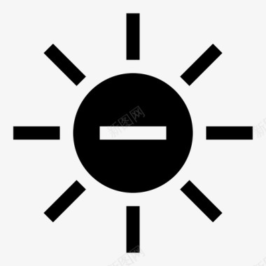 太阳减光星图标图标