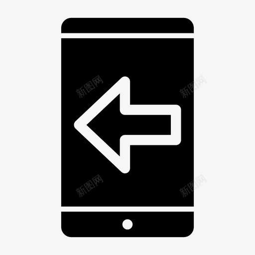移动左后退后退按钮图标svg_新图网 https://ixintu.com 上一个 后退 后退按钮 左右 左箭头 移动左 返回