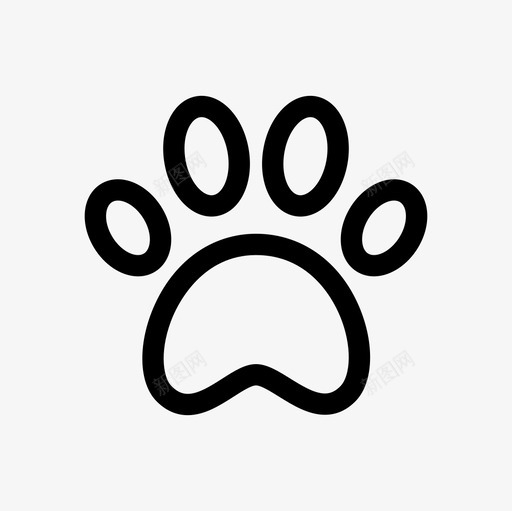 爪子动物宠物图标svg_新图网 https://ixintu.com 动物 动物轮廓图标集 宠物 宠物爪子 爪子 踪迹