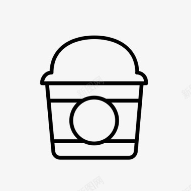 外卖容器快餐塑料容器图标图标