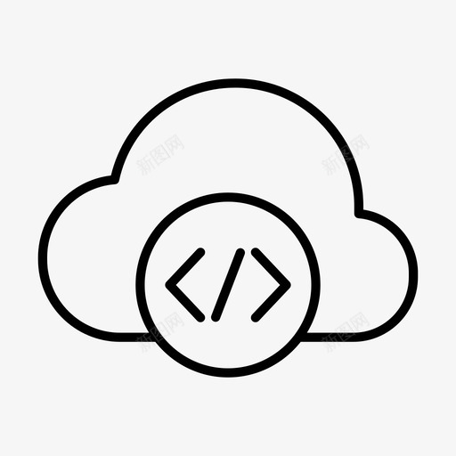 云开发云软件软件部署图标svg_新图网 https://ixintu.com 云开发 云软件 云软件开发 云软件软件 软件部署