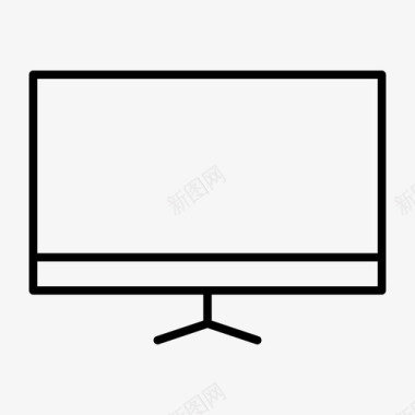 显示器电脑屏幕显示屏图标图标