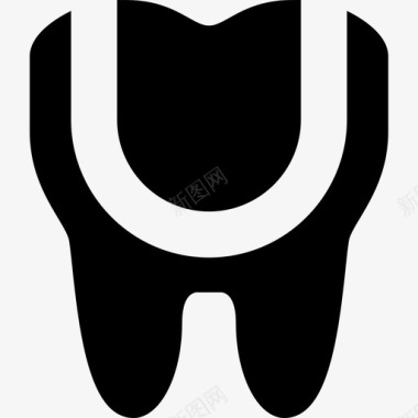 牙齿蛀牙龋齿图标图标