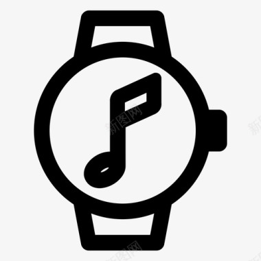 smartwatch音乐备忘音频音乐音乐图标图标
