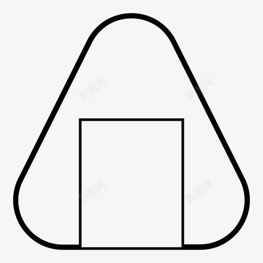 日本料理饭团紫菜图标svg_新图网 https://ixintu.com 日本料理 日本料理味噌汤拉面 紫菜 饭团