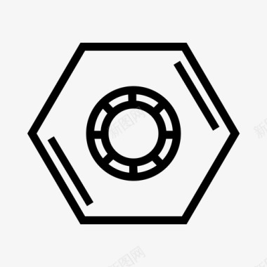 螺帽六角工具图标图标