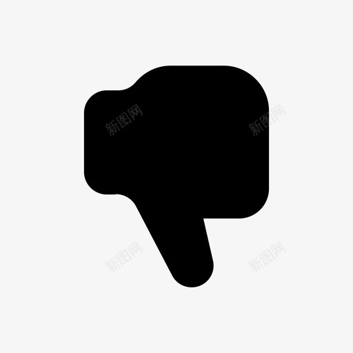 大拇指朝下不喜欢脸书图标svg_新图网 https://ixintu.com 不喜欢 像我一样竖起大拇指 大拇指朝下 脸书
