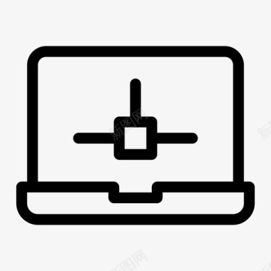 笔记本网络计算机塔主机图标图标