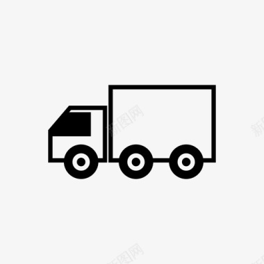 卡车送货车拖车图标图标