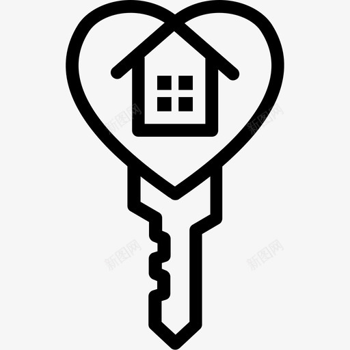 房子钥匙出售房子图标svg_新图网 https://ixintu.com 出售 房子 房子钥匙