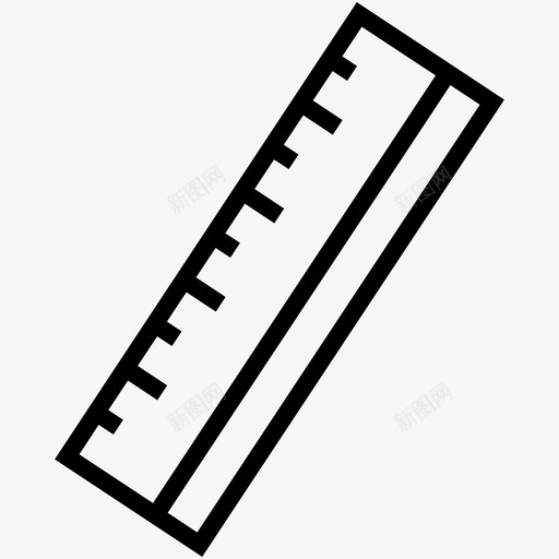 尺子几何学测量图标svg_新图网 https://ixintu.com 几何学 尺子 教育图标收集 标尺刻度 测量