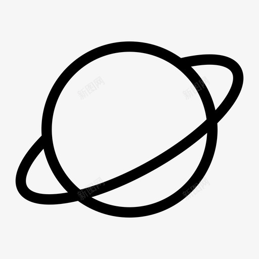 行星天文学环图标svg_新图网 https://ixintu.com 介质 土星 天文学 太阳系 环 环行星 行星