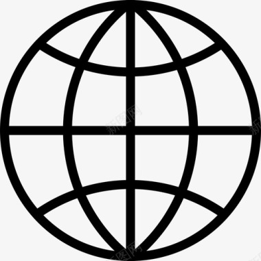 网络通讯全球图标图标