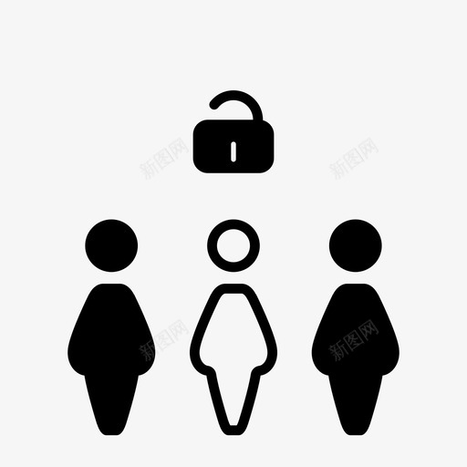 女性组人物公共图标svg_新图网 https://ixintu.com 人物 公共 女性套件 女性组 解锁