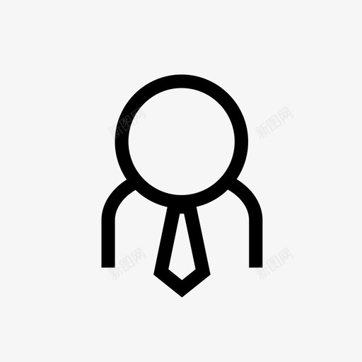 员工商务人员人员图标svg_新图网 https://ixintu.com 人员 会员 员工 商务人员 迷你图标设置综合办公室 领带