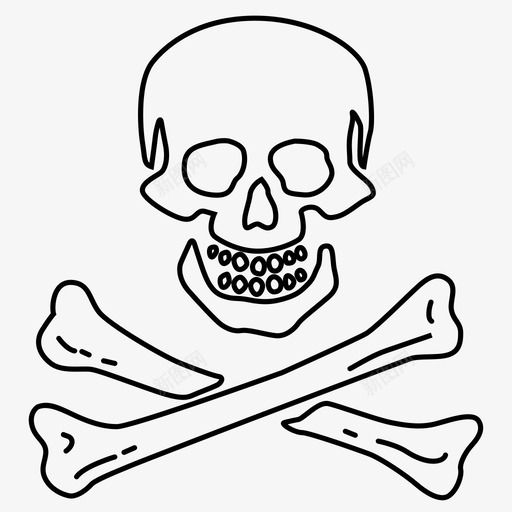 爱德华海盗英国国旗图标svg_新图网 https://ixintu.com 海盗 海盗头骨 爱德华 英国国旗