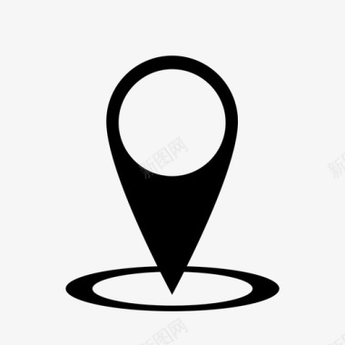 位置信标这里图标图标