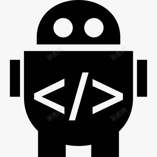 机器人代码界面启动图标svg_新图网 https://ixintu.com 启动图标 机器人代码 界面
