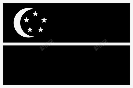 新加坡亚洲国家图标svg_新图网 https://ixintu.com 世界矩形旗帜字形 亚洲 国家 国旗 新加坡