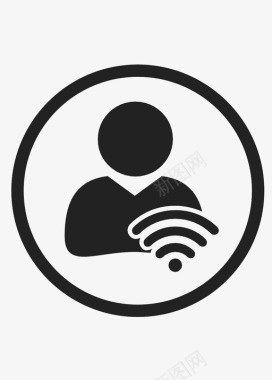 wifi用户连接无线局域网社交媒体图标图标