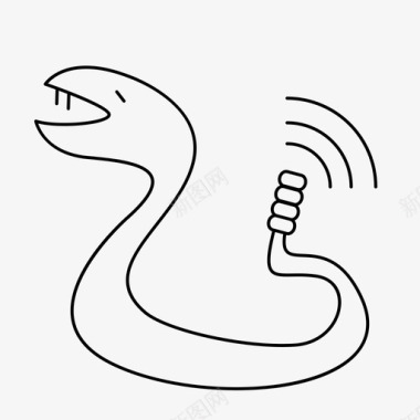 蛇动物沙漠图标图标