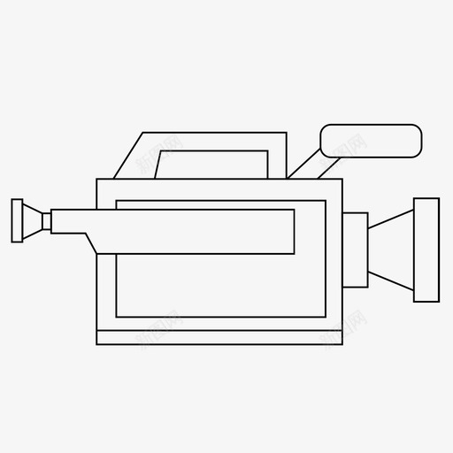 胶卷相机电影唱片图标svg_新图网 https://ixintu.com 唱片 拍摄 电影 胶卷相机