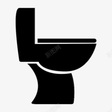 厕所浴室冲水图标图标