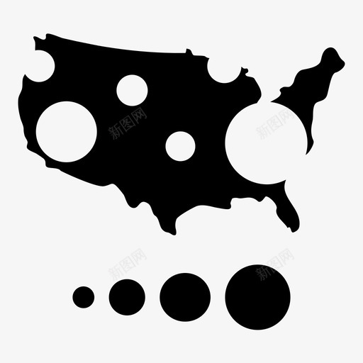 气泡图卡通图圆图标svg_新图网 https://ixintu.com 卡通图 圆 数据可视化图表高清 数据图 气泡图 统计图 美国