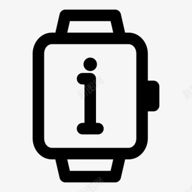智能手表信息苹果智能手表时钟图标图标