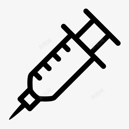 注射器药品注射剂图标svg_新图网 https://ixintu.com 医疗器械 医药 医药保健 注射剂 注射器 药品