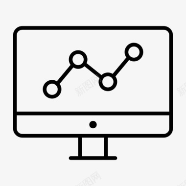 统计监视器计算机计算机显示图标图标