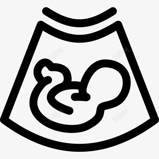 超声波婴儿诊断图标svg_新图网 https://ixintu.com 妊娠 婴儿 胎儿 胚胎 诊断 诊断第2部分 超声波