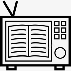 教育电视教育电视电视频道在线教育图标高清图片