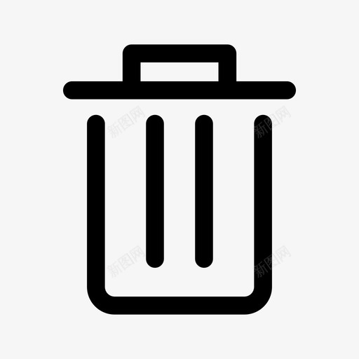 回收站删除清空垃圾箱图标svg_新图网 https://ixintu.com 删除 回收 回收站 清空垃圾箱 移除