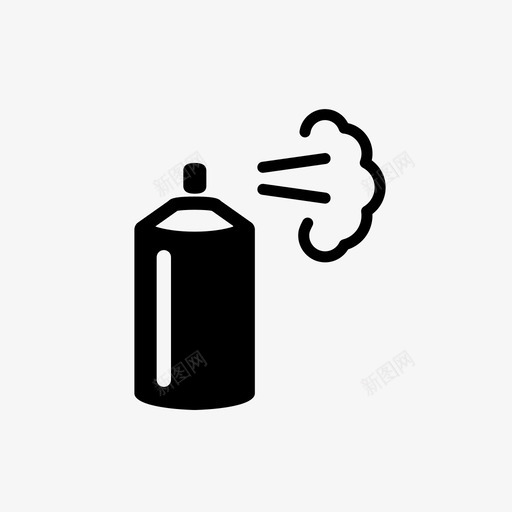 喷雾罐除臭剂喷雾瓶图标svg_新图网 https://ixintu.com 喷雾 喷雾瓶 喷雾罐 除臭剂