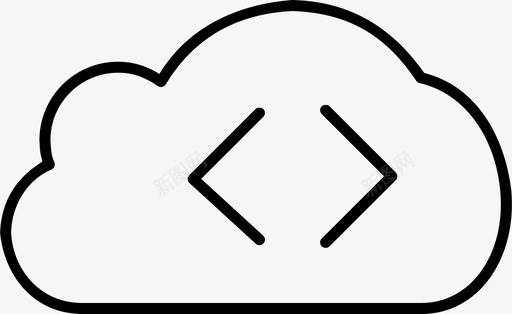 云编码云计算html图标图标